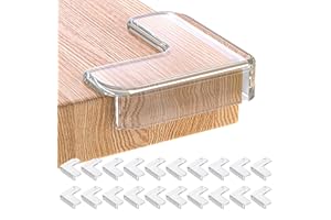 OPPLESIN 20pcsCoin de Table Protection Bebe - Protections d'angle avec Une Super Colle améliorée pour Meuble Sécurité Enfant pour Bureau, Berceau, Cheminée, Table, Coins & Bords Molles