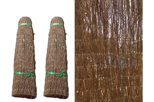 PAL FERRETERÍA INDUSTRIAL PAL | Rollo Brezo Natural Color marrón Oscuro. Rollo Brezo ecológico 1,5 m Altura por 3 m Longitud (2- Rollos Brezo)