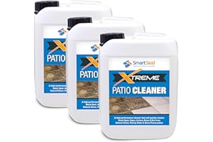 SmartSeal Patio Clean Xtreme 5L – Powerful Patio Cleaner & Black Mould Spot Remover- for Natural Stone, Concrete & Paving Slabs RECEIVE 3 x 5 Litre For The Price Of 2……