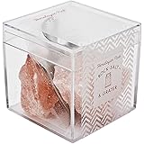 Rock Salt and Mini Grater Himalayan Pink - Unusual Cute Vegan Cooking Food Gift - Making It an Unique Foodie Or Quirky Valent