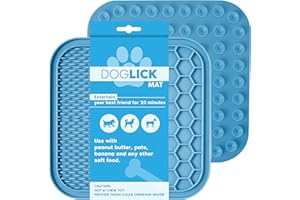 SCRAPPY Lick Mat for Dogs 15x15 cm : Food-grade Silicone : Suction cups for grooming and showering : Slow Release Dog Feeding Mat : Use with Peanut Butter and treats