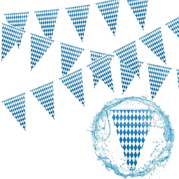 Sovie HORECA Servietten „BAVARIA“ – 40x40 Cm, 3-lagig, Blau-weißes Rautendesign, 100 Stück