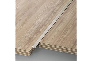 Raouoae T-Formleiste Übergangsschiene Übergangsprofil Türschwelle Für Laminat Und Parkett Door Divider Strip 100 cm Länge 3 Stück Bodenprofil Für Nahtlose Übergänge(High-End-Grau,Breite: 4mm)