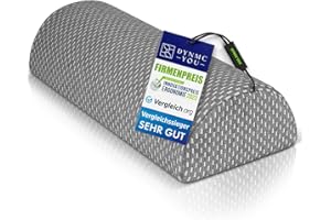 DYNMC you Almohada piernas Dormir, Embarazo - Cojín de Rodilla de dureza Media, de Espuma viscoelástica, Funda Suave Oeko-Tex - Premium Almohada Rodilla, cojin Lumbar, Almohada Cervical Gris