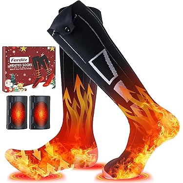 Calcetines Y Calentador De Manos Con Calefacción Recargable - Batería 9000mAh, 4 Niveles De Calor, Unisex
