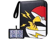 ProCase 4-Pocket Binder Compatible with Pokemon Card, 400 Pockets Portable Trading Card Holder Collector Album with 50 Remova