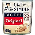 Quaker Oat So Simple Original Porridge Big Pot 60 g (Pack of 8)
