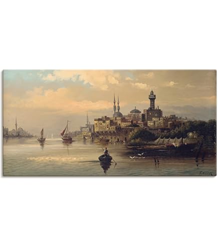 Leinwandbild 'Goldenes Horn Istanbul' - Türkei Stadtmotiv Für Wohnzimmer & Büro