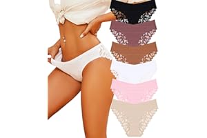 BeReady Majtki damskie, bezszwowe, koronkowe, brazylijskie majtki, bezszwowa bielizna damska, seksowny zestaw, tekstura lodów, majtki damskie, wielopak