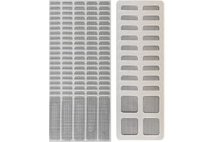 TESYEUX 110Pcs Réparation De Fenêtres Ruban Auto-Adhésif Pour Anti Insectes Moustiq,Réparer les Toile Moustiquaires Ruban à Mailles en Tissu De Réparation Fibre De Verre Patch étanche Pour Fenêtre De De écran