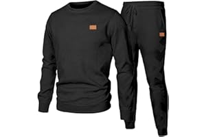 JMIERR Herren Jogginganzug Set 2-Teiliger Sweatshirt Trainingsanzug Casual Sportanzug Herren Sweatshirts und Jogginghose Tracksuit sets mit Strukturmuster