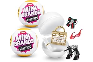 Mini Brands Fashion Series 3, by ZURU Real Miniature Fashion Brands Collectible Toy, 2 Capsules of 5 Mystery Miniature Brands for Girls, Teens, Adults and Collectors (2 Pack)