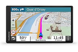 Garmin Drive 55, Navigatore Satellitare per Auto, Touchscreen 5,5", Traffico in tempo reale, Mappa Europa completa, Aggiornamenti inclusi, TripAdvisor integrato, Wi-Fi