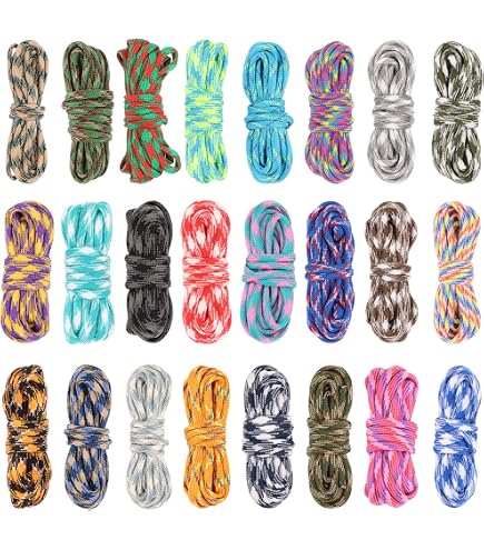 GO!elements Paracord van scheurvast nylon 4mm – 550 Type III touw, geschikt als waslijnkoord of voor paracordarmbanden | draagkracht max. 250kg GO!elements Paracord van scheurvast nylon 4mm – 550 Type III touw, geschikt als waslijnkoord of voor paracordarmbanden | draagkracht max. 250kg