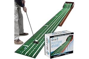 PROWITHLIN Mata do wkładania do wewnątrz, wkładanie zieleni, mata golfowa z piłką zwrotną, pomoc treningowa do mini golfa, akcesoria golfowe, prezent dla mężczyzn