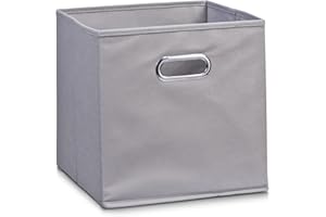 Zeller 14130 Aufbewahrungsbox, Vlies, L 28 x B 28 x H 28 cm, grau