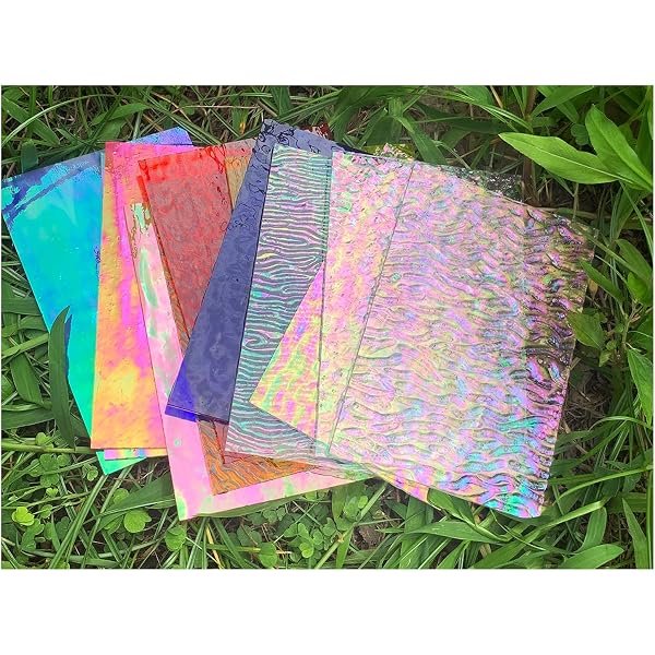 Binari Glass Studio 4 Inch Clear Fusible Glass Squares – COE 96, 4 Pack For Microwave Kilns & Crafts - View #5