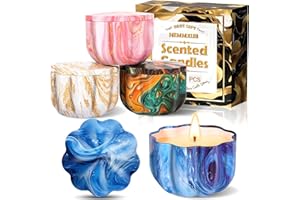 NEMMXUB Velas Perfumadas Juego de 4 piezas Vela Aromática Regalo de Velas de Aromaterapia Cera de Soja Natural,Juegos de Velas para Cumpleaños, Aniversario, Día de la Madre, Navidad, Regalos Mujer