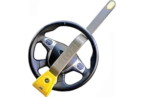 Stoplock HG 134-66 Lenkrad-Wegfahrsperre Airbag 4x4, für Pkw, sichere Diebstahlsicherung mit Schlüssel, gelb/grau, 1 Stück