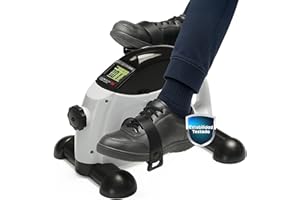 SILVANO Pedales Estáticos Personas Mayores | Ejercicio en Casa | Pedaleador para Ancianos | Ejercitador de Piernas para Hacer Deporte Sentado | Mini Bicicleta de Gimnasia y Fisioterapia Fácil de Transportar