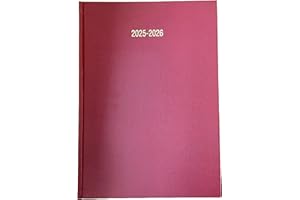 ARTH Academic Diary 2025-2026 A5 WTV Week to View - Burgundy/Red