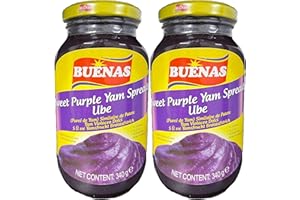World Food Shop Buenas Purple Yam Spread Ube 340g Pack of 2 - Delicious and Versatile Ube Spread for Your Culinary Adventures!