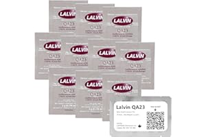 Lalvin QA23 Weinhefe (10 Pack) - Hefe für Met - Machen Sie Wein Met Apfelwein Kombucha zu Hause - 5 g Beutel - Saccharomyces cerevisiae - Verkauft von CAPYBARA Distributors Inc.