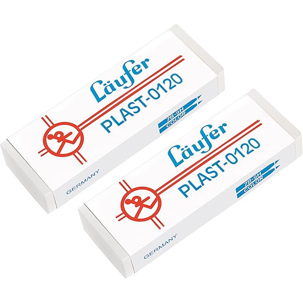 2x Dreieckige Radiergummi Von KEYROAD | Universal-Radierer Für Blei- & Buntstifte | Bunt Sortiert