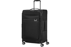 Samsonite Airea - Spinner M Expandable, walizka, 67 cm, 73,5/81,5 L, czarny (czarny)