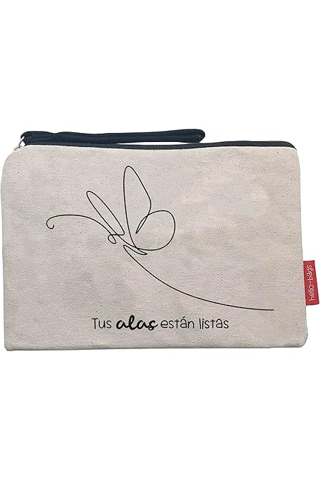 Necessaire Pochette In Cotone IFNOTHING - 23x15,5 Cm Con Fodera E Busta Regalo, Ideale Per Cosmetici - Foto 3