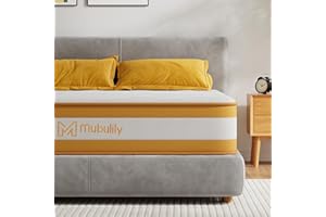 MUBULILY Double Mattresses 10 Inch Hybrid Memory Foam Mattress 4FT6, 7 Zone Orthopedic Double Mattress, Pocket Spring Medium Firm Breathable Soft Fabric, with Motion Isolation, with OEKO TEX(135x190x25cm)