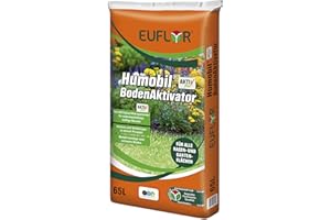 Euflor Humobil® Bodenaktivator AKTIVplus 65L Sack•hochwertiger Humus und ausgewogener Volldünger•zur Rasenpflege/Rasenreperatur•gegen Trockenheit und Nährstoffmangel