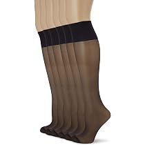LORES Natalie Lot 2 Paires Chaussettes Hautes Semi-Transparentes 15 Deniers Femme – Discrètes & Confortables