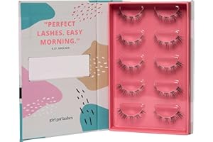 ‎GIRL GOT LASHES GirlGotLashes Große Boxen R.I.P. Mascara Handgemachte Wimpernextensions Wimpernverlängerung für Zuhause 5 Wimpern-Paare 5-7 Tagen Halt Vegan