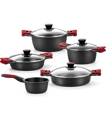BRA Prior Plat à Paëlla 36 Cm Fonte D’Aluminium Antiadhésif Sans PFOA - Anses Silicone