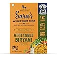 HUFT Sara's Wholesome Food | Vegetable Biryani Wet Dog Food - 300 gm | Human-Grade Ingredients | High Protein | Natural & Preservative-Free | Veg Dog Food for Puppies & Adults
