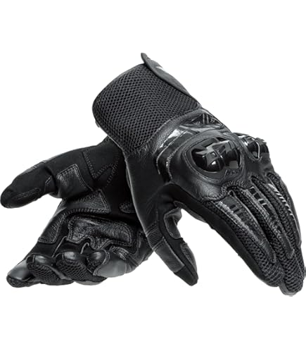 Guanti Moto Pelle Estivi Macna Chicane Nero - Foto 6