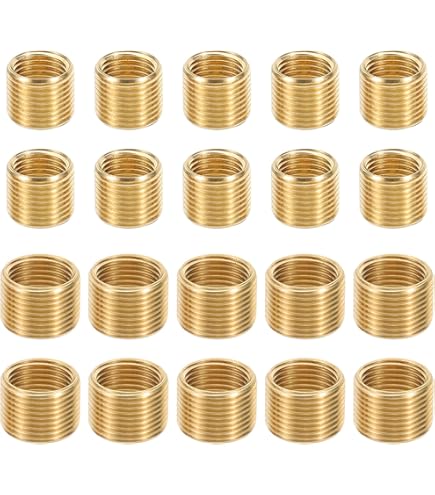 2) BSP Metric Thread Female-Male Brass Reducer Reducing Fitting Pressure Gauge E - Foto 4