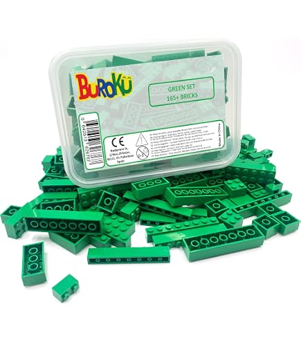 Set Mattoncini Marroni – 165 Pezzi Grandi, Compatibili Con Lego, Giocattolo Educativo Per Bambini