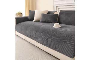 ‎QHAIYYBF QHAIYYBF Sofabezug rutschfeste Couch überzug Sofadecke,Sofaschutz 1/2/3/4 Sitzer L Sofakissen Neue Universelle rutschfeste Sofa Überwurf,Solide Strukturierte Ultra Stretch Sofa Überzug für Wohnzimmer