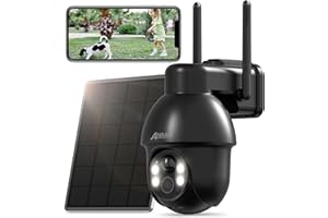 ANRAN Kamera monitoringowa 5 MP, akumulator zewnętrzny, bezprzewodowa, Wi-Fi, z panelem słonecznym, monitoring zewnętrzny, akumulator 2,4 GHz, WiFi, 2-drożne audio, kompatybilna z Alexa, Q3 Max,