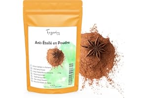 TAZARIN LTD 150g di Polvere di Anice Stellato - Anice Stellato in Polvere - Badiana Macinata - Aroma & Gusto Intenso - Infusi, Tè e Ricette Casalinghe - Selezione di Prima Scelta - Illicium Verum - TazainLTD