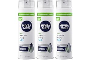 NIVEA MEN NIVEA FOR MEN Sensitive, Shaving Gel 7 oz (Pack of 3)