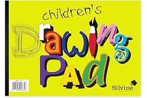 Silvine A4 Children's Value Drawing Pad. 20 sheets of 80gsm Bulky Drawing Paper (210 x 297mm)
