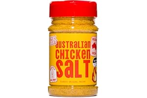 GOAT SEASONING BLENDS The GOAT Australian Chicken Salt – Knallgelbes Pommes Gewürz & Brathähnchen Gewürz nach australischem Originalrezept | Umami-Würzmischung für Pommes Frites, Hähnchen & mehr | XL 300g Streuer