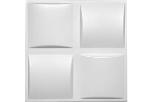 Eurodeco Pannelli da parete 3D decori rivestimento pareti pannelli per soffitti piastre pannelli decorazione da parete decalcomanie da parete MATERIALE IN POLISTIROLO STYROPOR-LIKE 3D 3mm di spessore