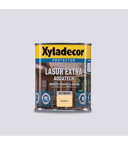 Xylazel Plus Decora Mate, Finitura Protettiva Per Legno Colore Noce 750, Vernice Impregnante Opaca Per Esterni E Interni, Antimuffa E Anti-UV