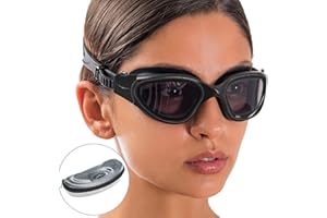 AqtivAqua Lunettes de Natation, DX Lunettes Piscine à Champ de Vision Large pour Adultes Hommes Femmes, Anti-Buée Étanches