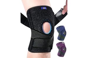 ABYON Kniebandage Verstellbare Knieorthesen mit Seitlichen Stabilisatoren und Patella-Gelpolstern für Männer Damen Knieschmerz, Meniskusriss, Arthritis, Gelenkschmerz (4XL/5XL)