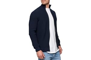 Indicode Uomini Dodson Cardigan | Cardigan con Collo Alto in Cotone